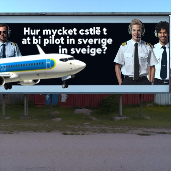 Hur mycket kostar det att bli pilot i Sverige?