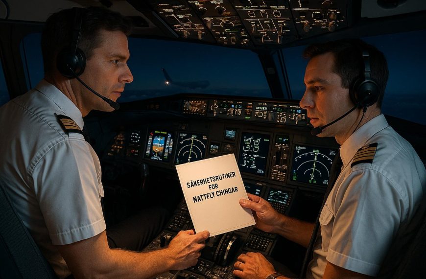 Säkerhetsrutiner för nattflygningar