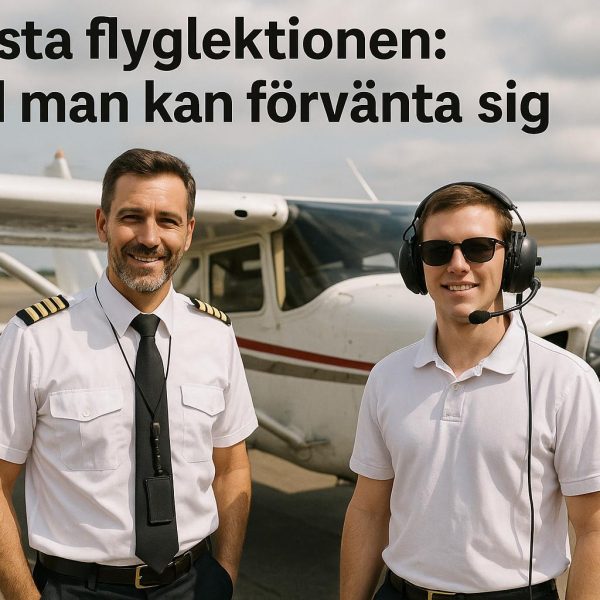 Första flyglektionen: Vad man kan förvänta sig