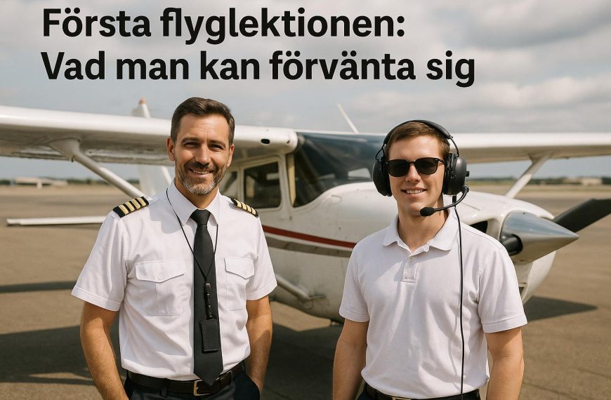 Första flyglektionen: Vad man kan förvänta sig