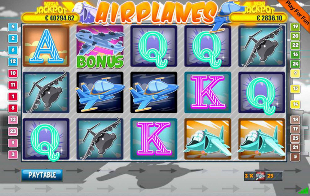 airplanes casino slot